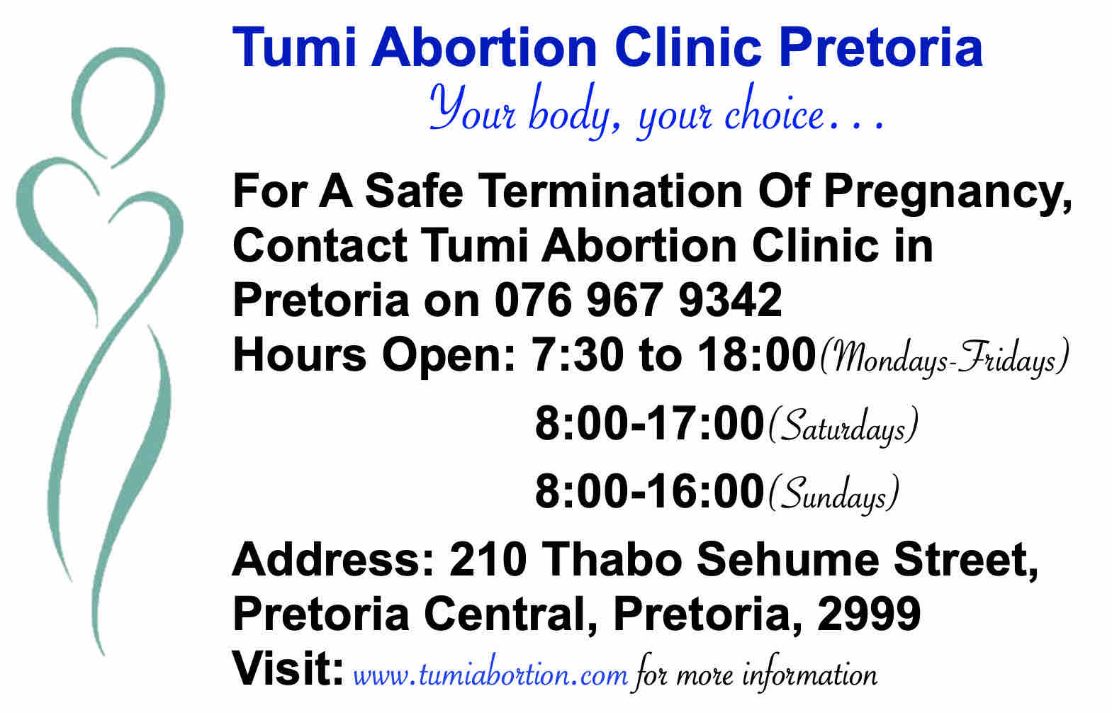 Tumi Abortion Clinic Pretoria