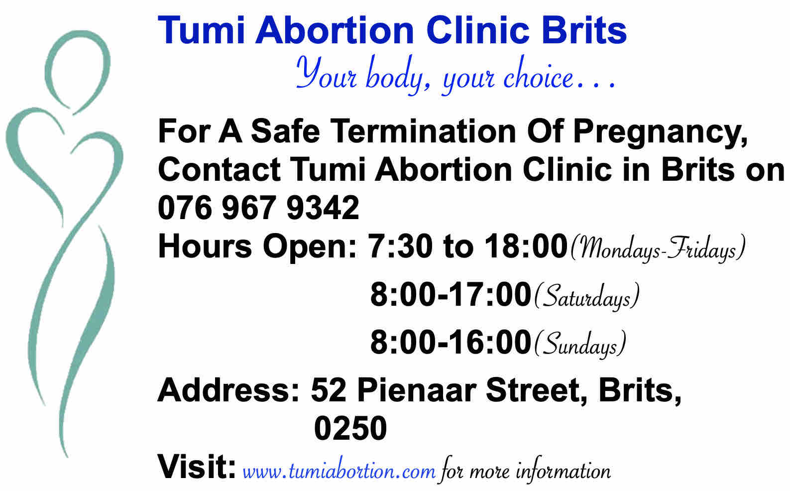 Abortion clinic in Brits